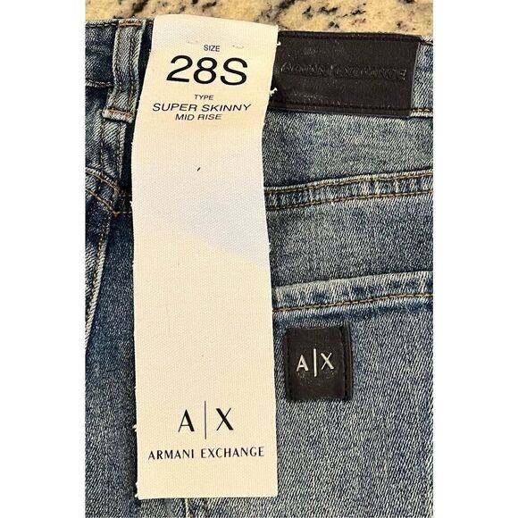 A|X Armani Exchange Women's, J45 Cigarette Super Skinny Mid-Rise Jeans - Picture 7 of 8
